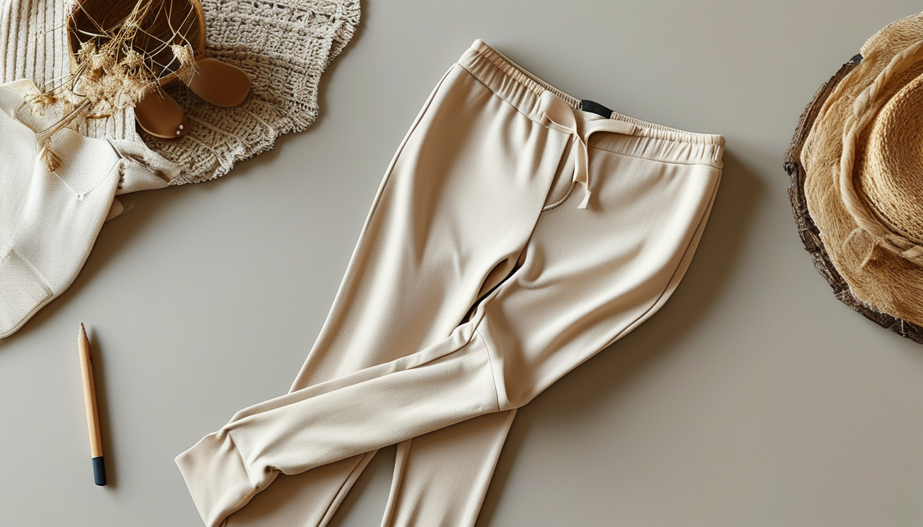 Comfortable high-waisted neutral leggings